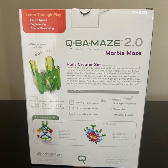 Q-Ba-Maze 2.0 Marble Maze Rail Creator Set. - Picture 4 of 7